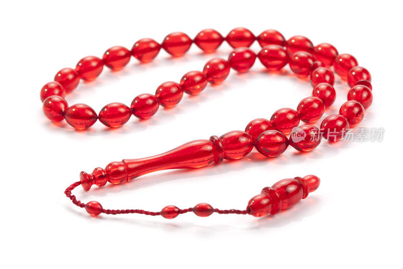 Red Amber prayer beads